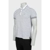 Men's striped polo shirt