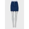 Blue mini skirt with tag