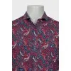 Men's paisley print shirt