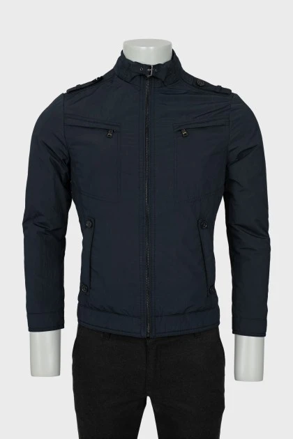 Men's blue fitted jacket