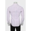 Men's fitted striped shirt