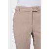 Beige tapered trousers