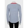 Loose-fit long sleeve with stripes
