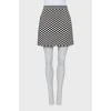 Mini skirt in checkered print