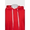 Red shift hoodie dress