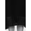 Wool skirt decorated with fringes