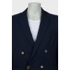 Men's jacket with gold buttons