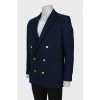 Men's jacket with gold buttons