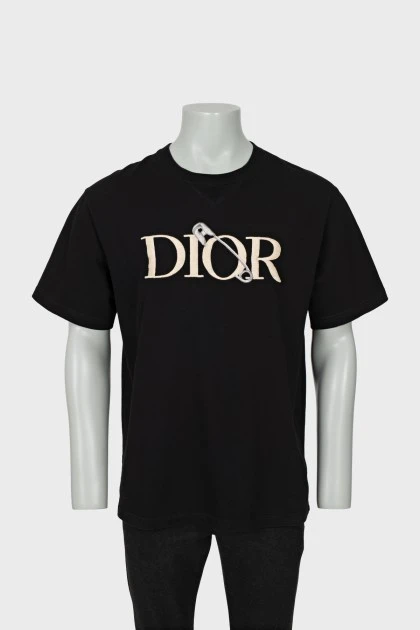 Men's T-shirt with embroidered logo