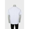 Men's white T-shirt with pocket