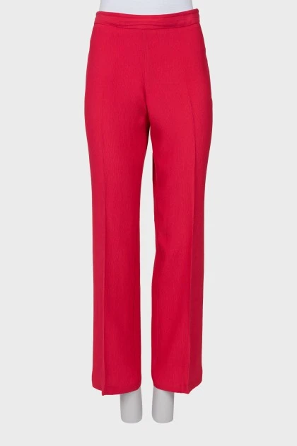 Silk trousers with arrows