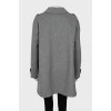 Gray A-line coat