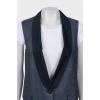 Blue A-line vest