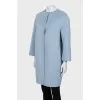 Blue coat with buttons