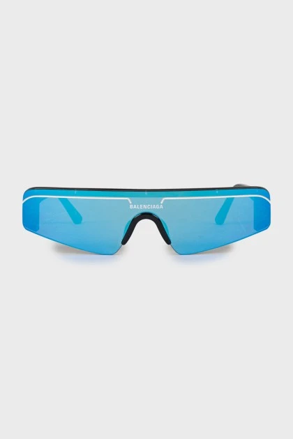 Sunglasses mask with mirror lenses