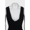 Black sleeveless mini dress