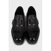 Patent leather shoes with chunky soles