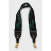 Textile belt for bag with decor