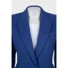 Blue coats with accent shoulders