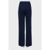 Wool palazzo trousers with arrows