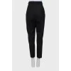 Tapered wool trousers
