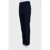 Blue tapered trousers