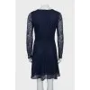 Blue lace dress