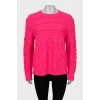 Hot pink wool sweater