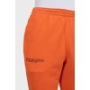 Orange joggers with pockets