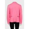 Pink fitted jacket
