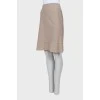 Wool skirt with frill