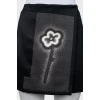 Mini wrap skirt with print