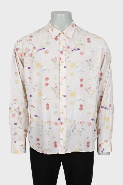 Men's floral print shirt