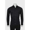 Men's fitted black shirt