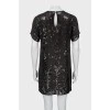Dress decorated with black sequins