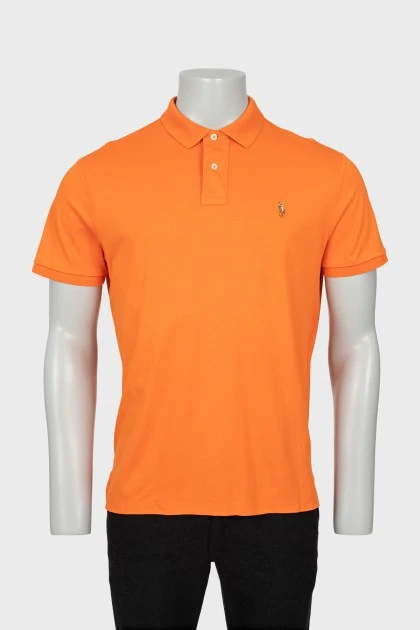 Men's orange polo shirt