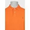 Men's orange polo shirt