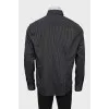 Men's black pinstripe shirt