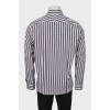 Men's combined striped shirt