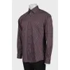Men's fitted striped shirt