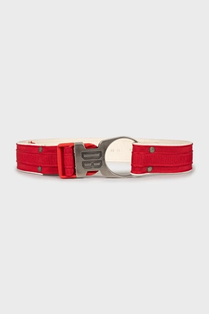 Leather and textile belt