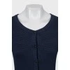 Blue cardigan with buttons