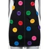 Mini dress decorated with buttons