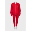Red tracksuit with pants