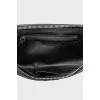 Leather clutch with zipper