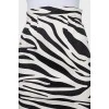 Animal print skirt with slit
