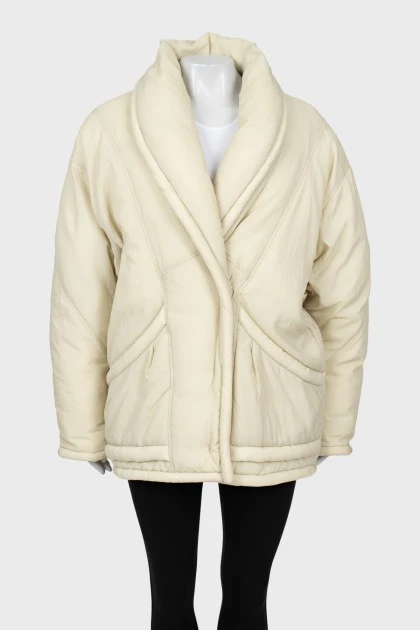 Oversized beige jacket
