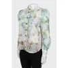 Silk and cotton blouse with tag