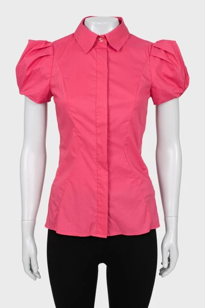 Pink slim fit shirt