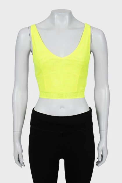 Yellow sports top